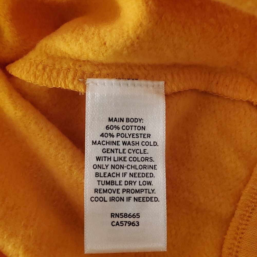 BP V-neck Fleece Sweatshirt size Medium in Orange Slice - NEW - Picture 10 of 10